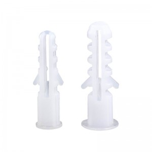 Hoʻopili hou 8x40mm Melemele Plastic Expansion Pipe Wholesale Plastic Anchor Expansion Plug for Fasting Screws