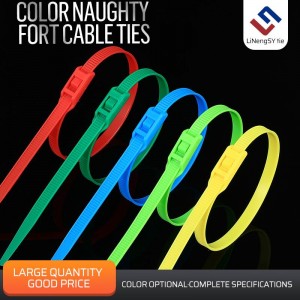 Fabrieksdirect Hoge kwaliteit losmaakbare elastische nylon kabelbinders Nylon plastic losmaakbare kabelbinders Multi-color rood/blauw/groen/geel/roze draadbinders Ce/Rohs gecertificeerd
