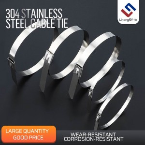 Heavy Duty Buckle Stainless Steel ڪيبل ٽائي بال لاڪ 100-1050mm L فيڪٽري سڌو