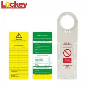 Plastiek veiligheidssteierhouer-etiket SLT01
