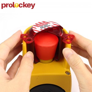 Lockey Red Emergency Stop Button Lockout SBL51