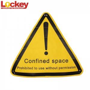 Lockey New Design Manhole Lockout Bag Warning Mark MHL01