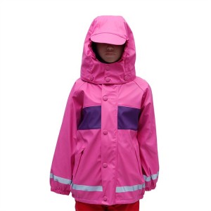 PU Raincoat ζεστή πώληση γρήγορη παράδοση oeko φιλικό προς το περιβάλλον Rainwear Χαριτωμένο αδιάβροχο για παιδιά