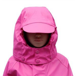 PU Raincoat hot sale pangiriman cepet oeko eco Rainwear Rainwear Cute Raincoat kanggo bocah-bocah