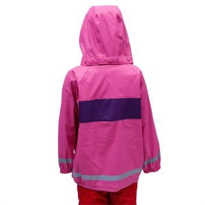 PU Raincoat فروش داغ تحویل سریع oeko سازگار با محیط زیست Rainwear Rainwear Cute Raincoat برای کودکان
