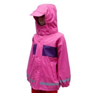 PU Raincoat hot ferkeap snelle levering oeko eco friendly Rainwear Cute Raincoat foar bern