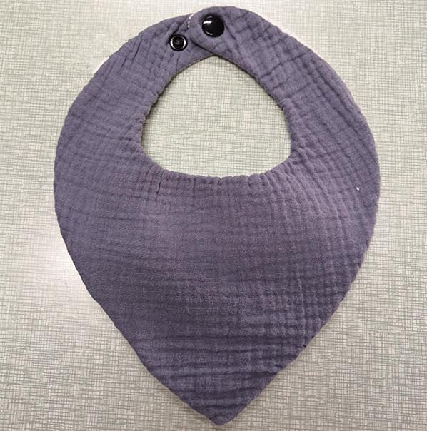 Organic Cotton Muslin Baby Blanket and Drool Bib for Boys and Girls