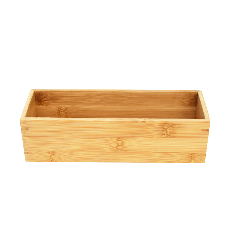 Bamboo Kitchen Cabinet Pantry Organizer Bin Box