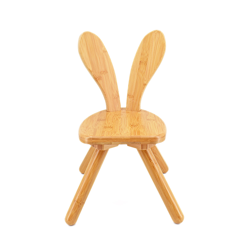 Rabbit children’s natural bamboo chair