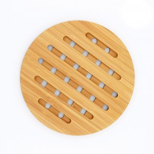 Coaster Insulasyona Dij-Şilbûn û Germiyê ya Bamboo Placemat