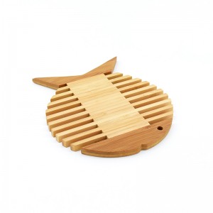 Επιτραπέζια σκεύη από μπαμπού Φυσικό (Σχέδιο σε σχήμα ψαριού)
