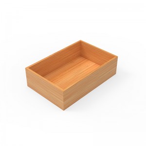 Бамбусова правоугаона кутија за складиштење може да складишти разне предмете у свакој прилици