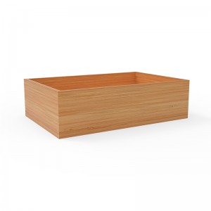Бамбукова правоъгълна кутия за съхранение може да съхранява различни предмети по всяко време