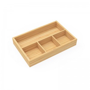 Bamboo Organize Tray with 4 Compartments