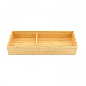 Bambuko virtuvės stalo reikmenų prieskonių buteliuko laikymo dėžutė