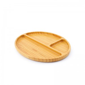 Кухненска бамбукова чиния за хранене-100% изцяло естествени екологично чисти материали