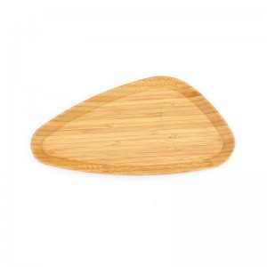 Bambuko trikampės lėkštės – virtuvės bambuko lėkštės