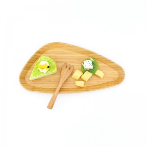Lipoleiti tsa Bamboo Triangle – Kitchen Bamboo Plates