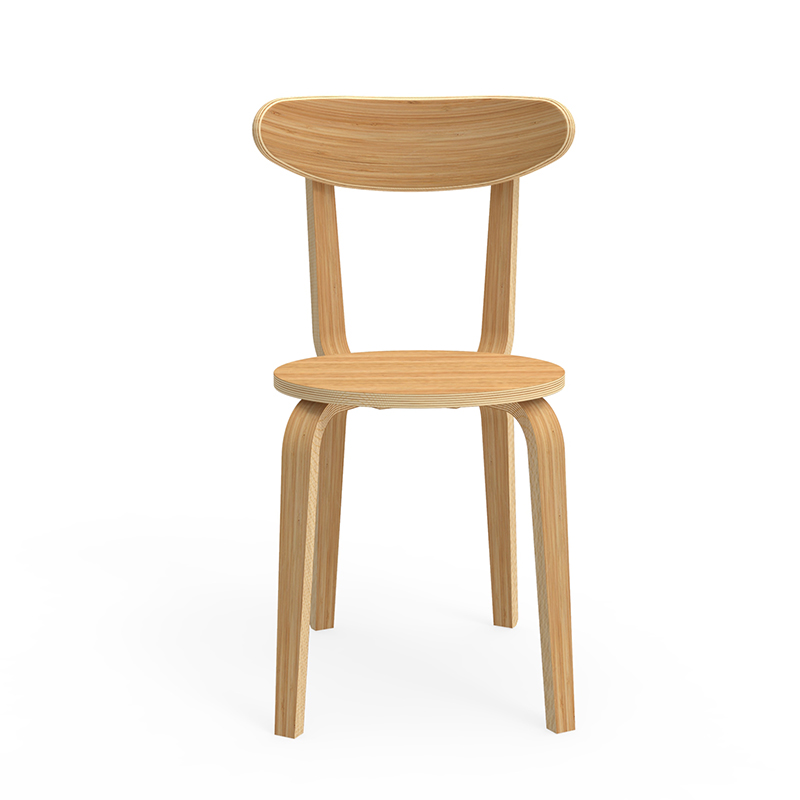 Moderne holdbar naturlig bambus stol restaurantstol