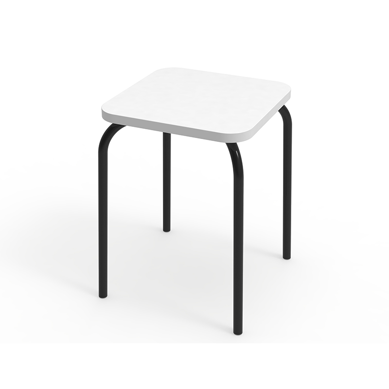 Chaise de tabouret carré en bois et en acier en bambou durable en gros moderne