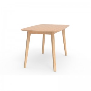 Muebles de mesa de comedor de bambú natural de esquina redonda duraderos modernos