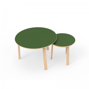 Moderni kestävä tukku bambu- ja puinen teepöytä