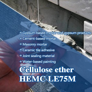 Hydroxyethyl methyl cellulose HEMC for gypsum based mortar