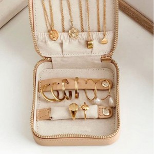 European style simple jewelry box jewelry jewelry cosmetics leather storage box