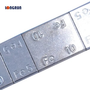 Pesi di Rota Adesiva d'acciaio forma quadrata 5gx4 + 10gx4