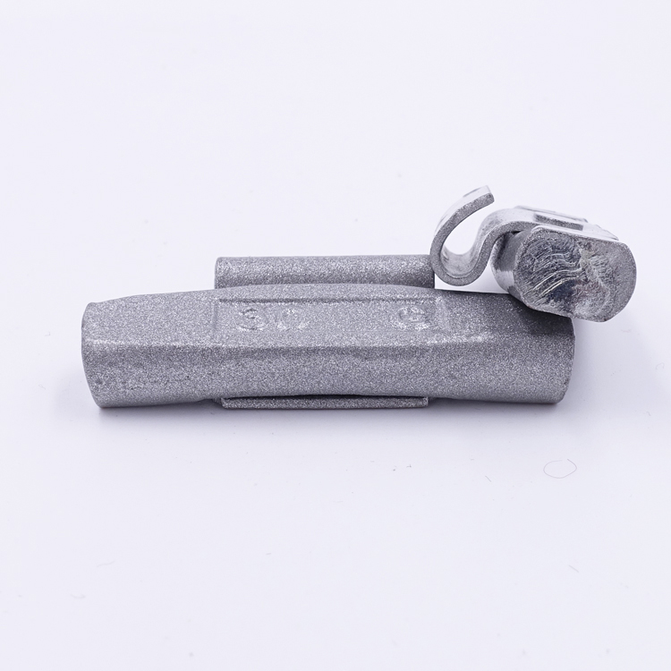 Ferro labium clip in rota pondera griseo iactaret