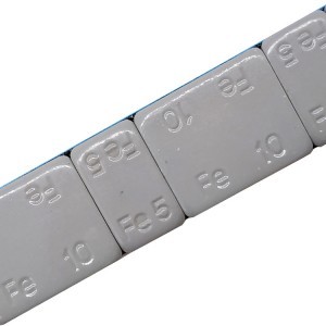 स्टील व्हील वजन राखाडी लेपित 5×4+10x4pcs