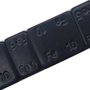 Poids de roue adhésifs en acier enduits de noir 5×4+10×4 pcs