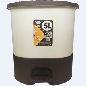 With O shape trash can with step pedal 5L LJ-1633