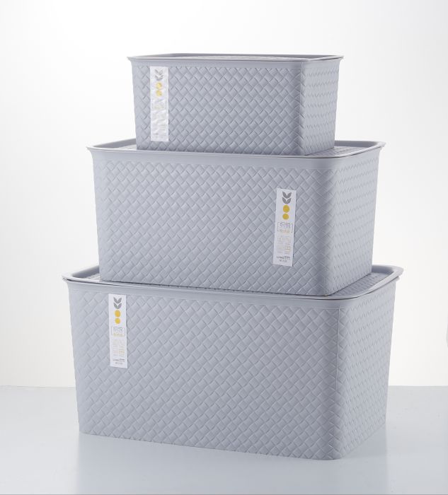 Maliit na Weave-patterned Storage Box