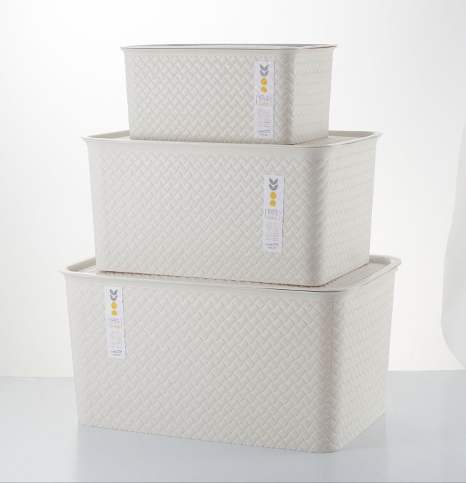 Medium Weave-patterned Storage Box