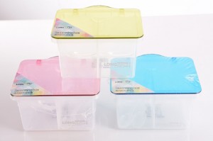 Two-compartment Seasoning Condiment Box with Handle