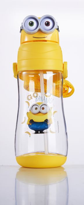 Minions Multi-purpose Bottle with Built-in Straw