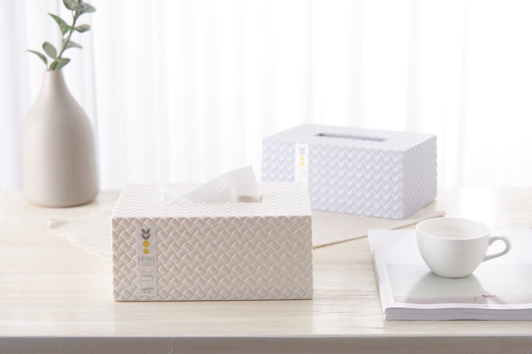 Weave Patterned Tissue Box