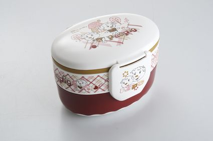 Փոքր PeePig Oval Dual Layer Lunch Box