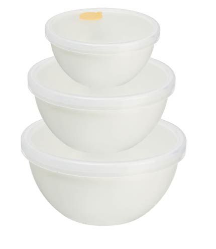 Round Microwavable Bowl na may Vents 3-piece Set