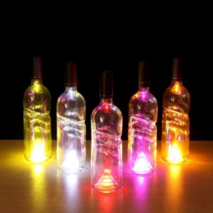 Produsen promosi diskon bar klub malam diameter 5cm harga khusus spesifikasi lampu suasana botol logo custom coaster led tahan air baru