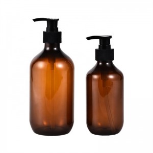 Veľkoobchodná výrobná cena 300 ml 500 ml PET plastová fľaša na šampón do kúpeľa
