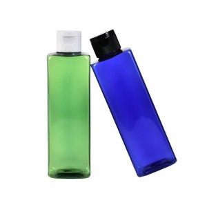 Bottiglia di plastica Square Cosmetic Body Wash Shampoo Lotion Squeeze Bottle