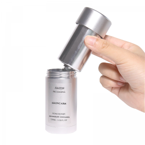 Pakêkirina metal aluminium 50 gram lûleya konteynera deodorant a aluminiumê