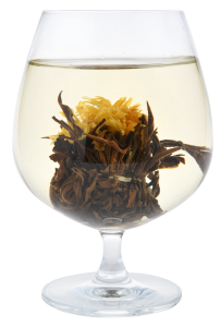 Квітнеючы чай Залаты кубак Сярэбраны гліняны слоік