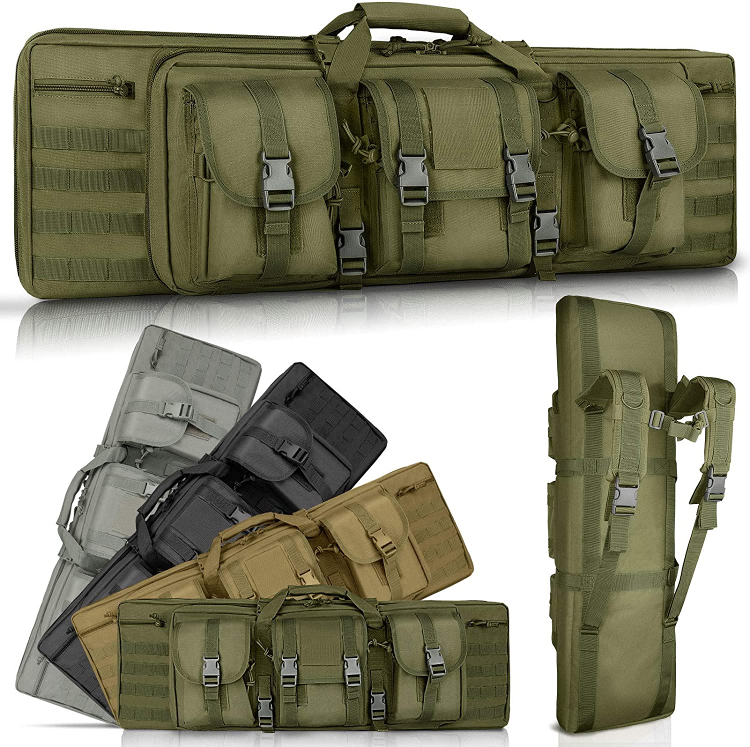 सामरिक सैन्य स्नाइपर राइफल पिस्तौल बैग 38 इंच लंबाई
