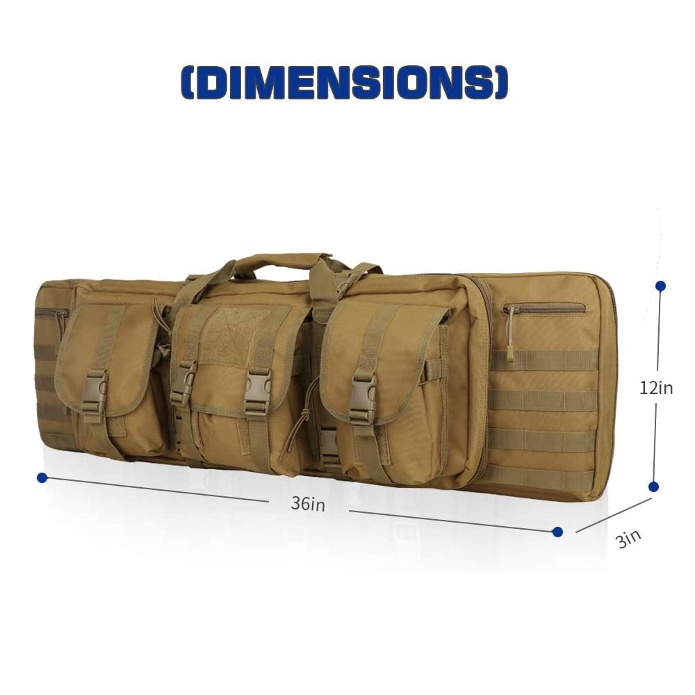 Тактычная ваенная сумка для пісталета для снайперскай вінтоўкі даўжынёй 38 цаляў