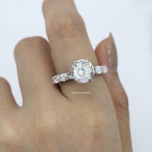 Ženski platinasti prsten od 925 srebra
