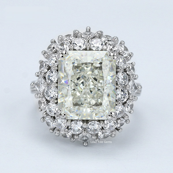 Fini nakit od dragog kamena prstenje vruća prodaja klasični ženski zaručnički prsten od 925 srebra