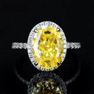18k pozlacené klasické prsteny s brusným ledem cz diamant 925 mincovní stříbro